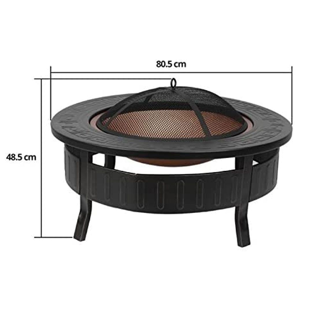 3 in 1 Fire Pit Brazier Round BBQ product thumbnail 15
