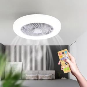 Fan with LED Light and Remote Control - 2