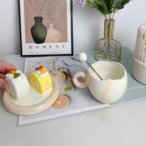 colorful mug with spoon - 4