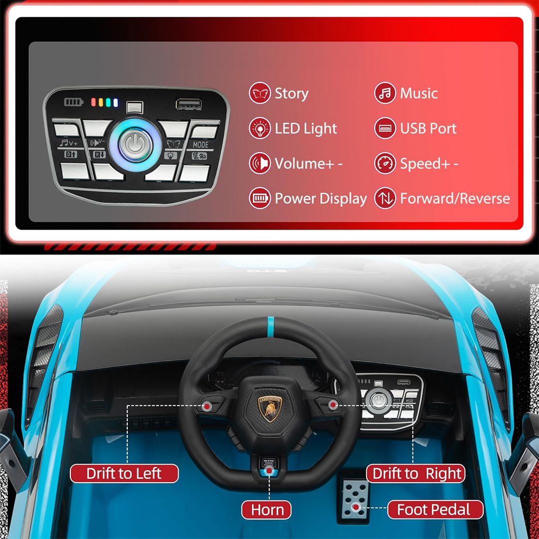 سيارة لامبورغيني هوراكان للأطفال - 10