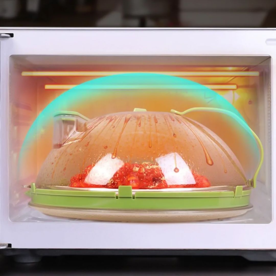 غطاء تسخين الطعام بالميكروويف مع فتحة للبخار - 5
