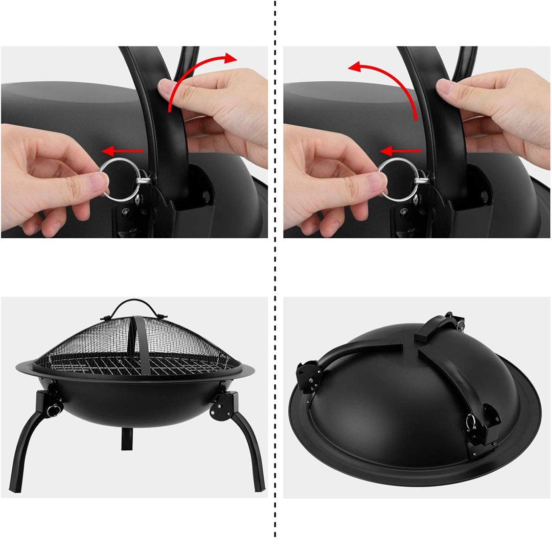 باربكيو ثلاثي الأرجل قابل للطي - 6