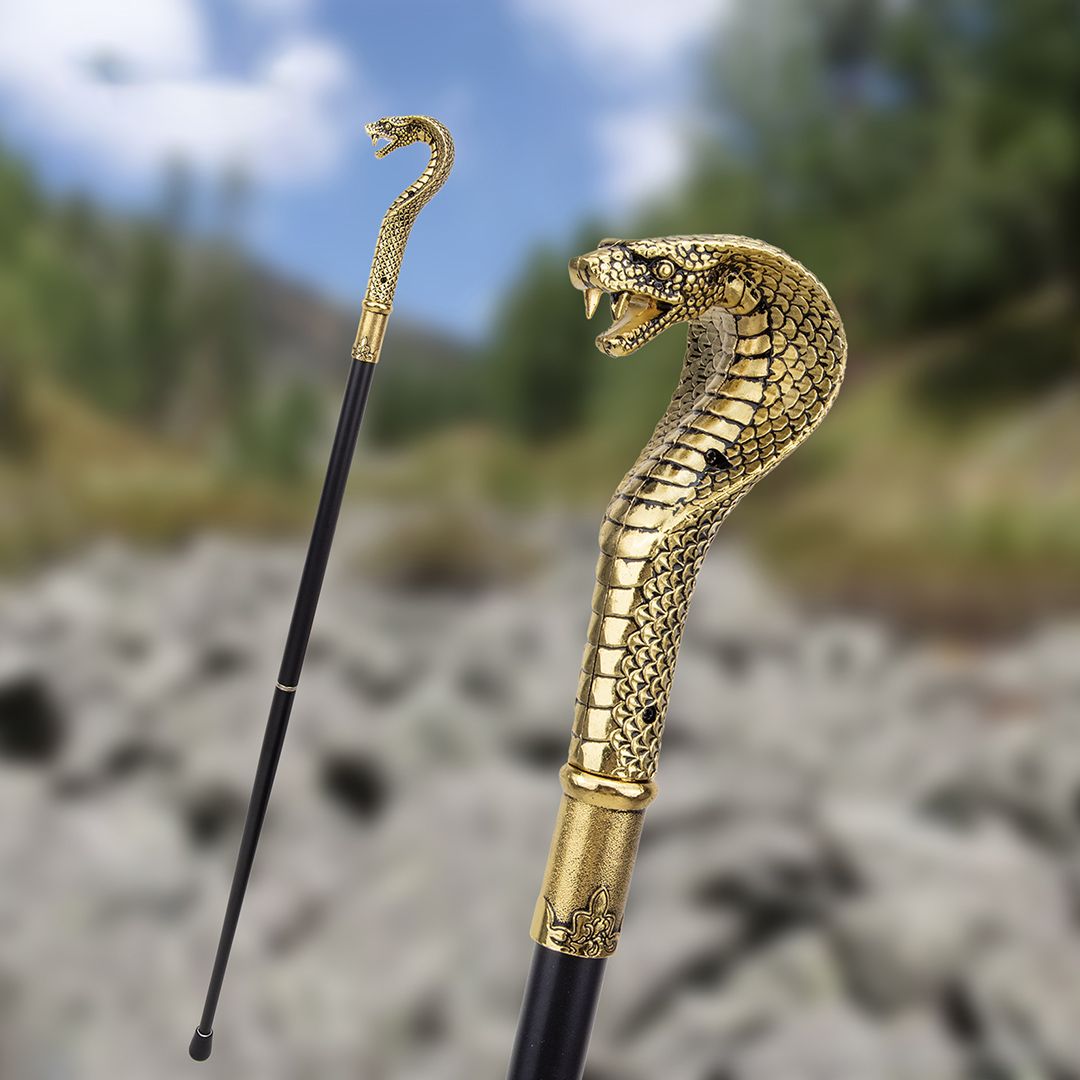 Cobra Handle Walking Stick
