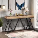 كونسول خشبي بإطار معدن - 5