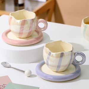 colorful mug with spoon - 3