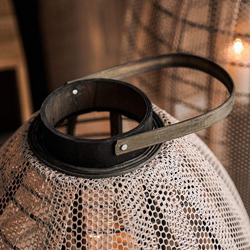 فانوس الشموع الخشبي - 55 سم - 7