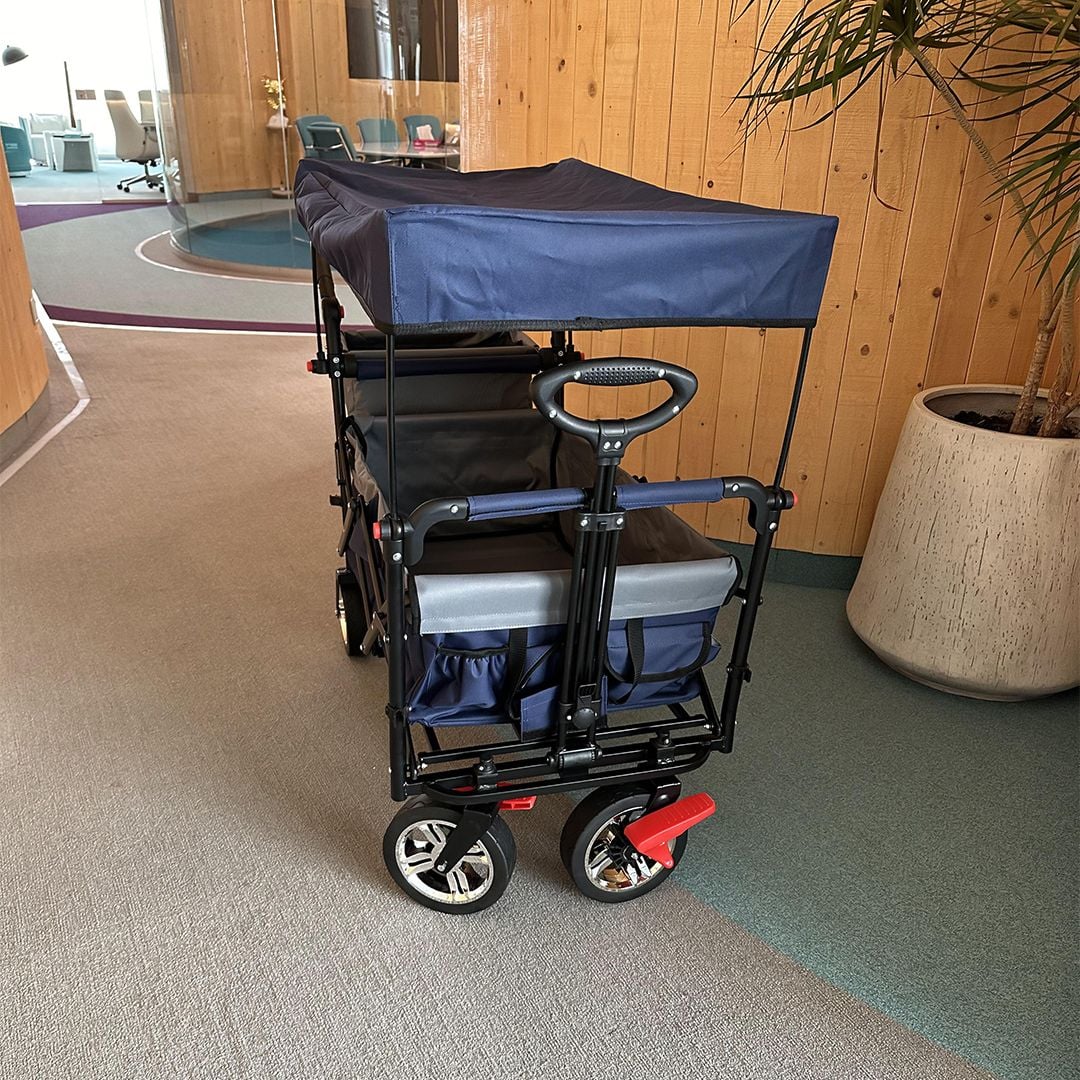 عربة تخييم مع مظلة بأربع عجلات	 - 4