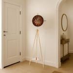 ساعة أرضية بتصميم تروس كلاسيكي - 8