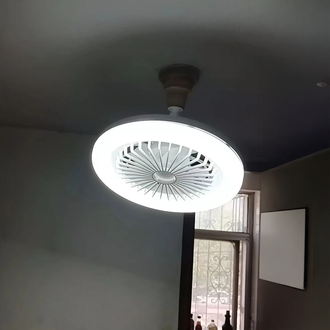 Fan with LED Light and Remote Control - 10