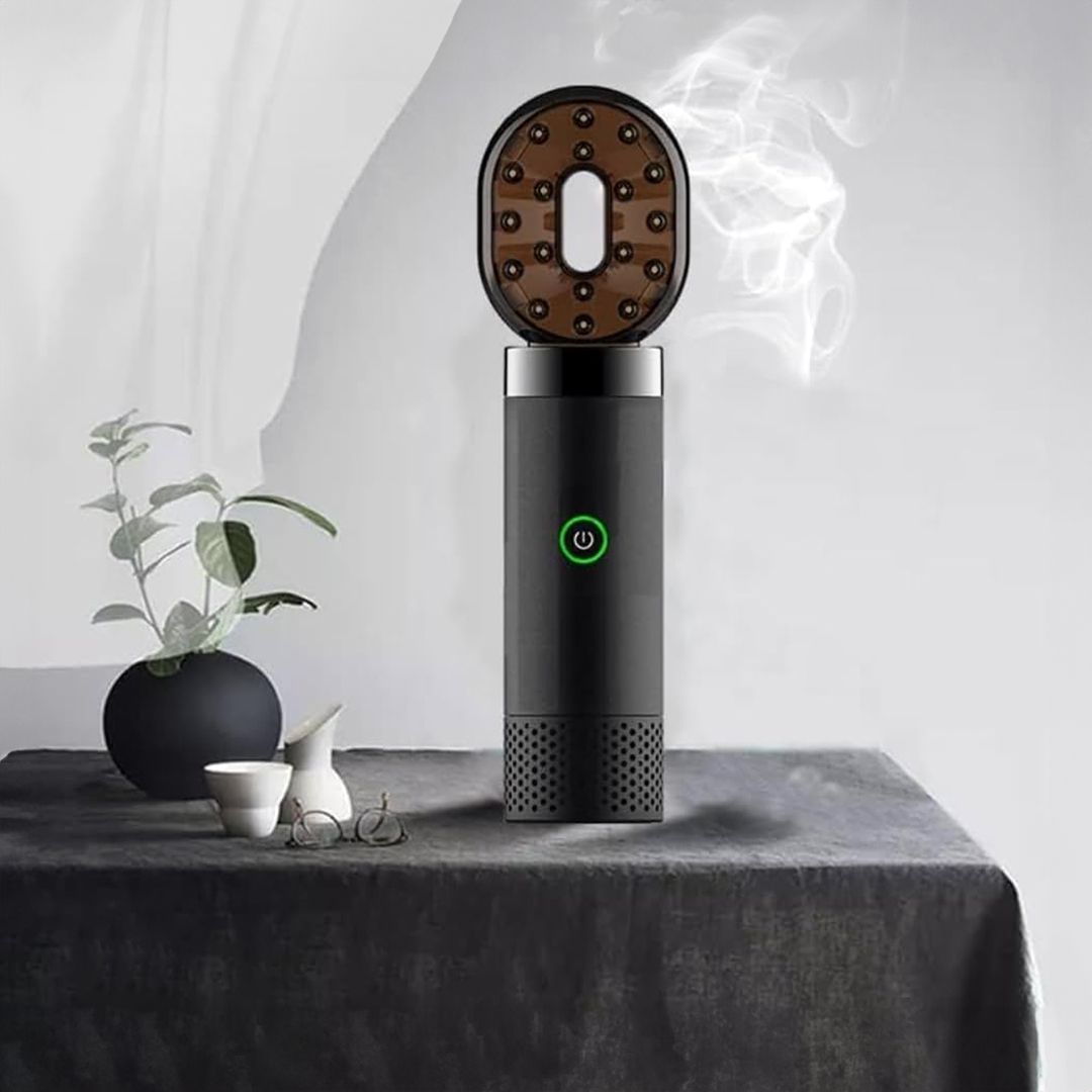 Electronic Incense Burner with Hair Brush product thumbnail 3