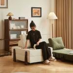 كرسي و سرير أرضي بأرجل خشبية - 9