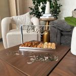 صينية ضيافة فاخرة مع عبارات مزخرفة من روح - 18