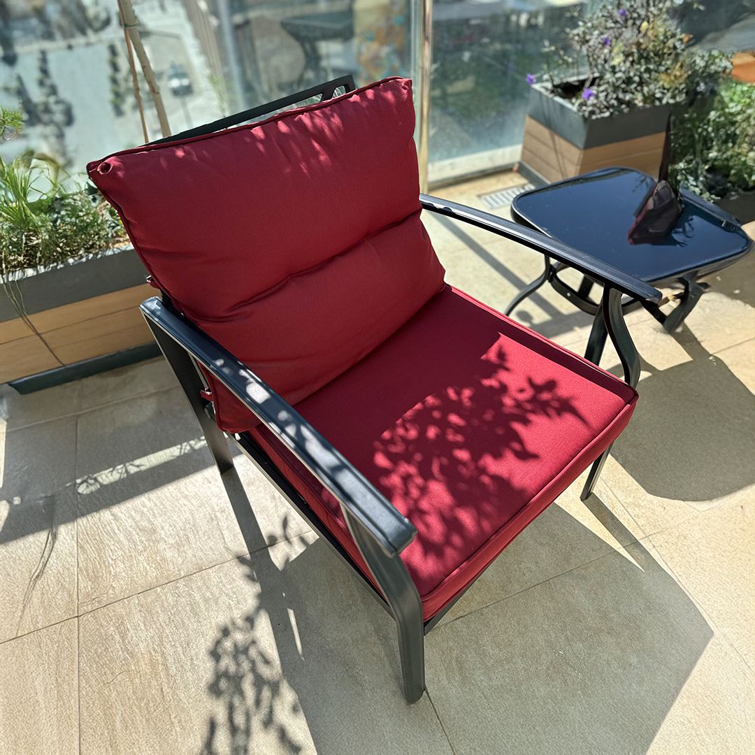 Outdoor Seating Set with Two Chairs and a Side Table product thumbnail 3