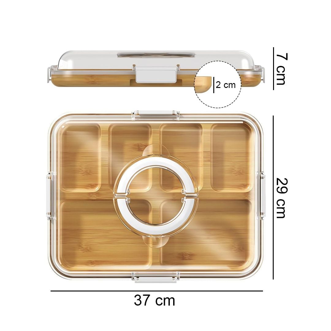 Bamboo Serving Tray with Acrylic Lid product thumbnail 16
