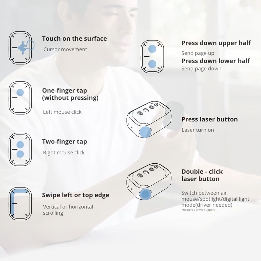 AI Powered Touch & Presenter Mouse - 10