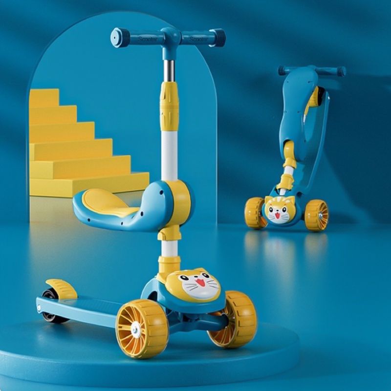 Three Wheel Scooter With Seating - 3