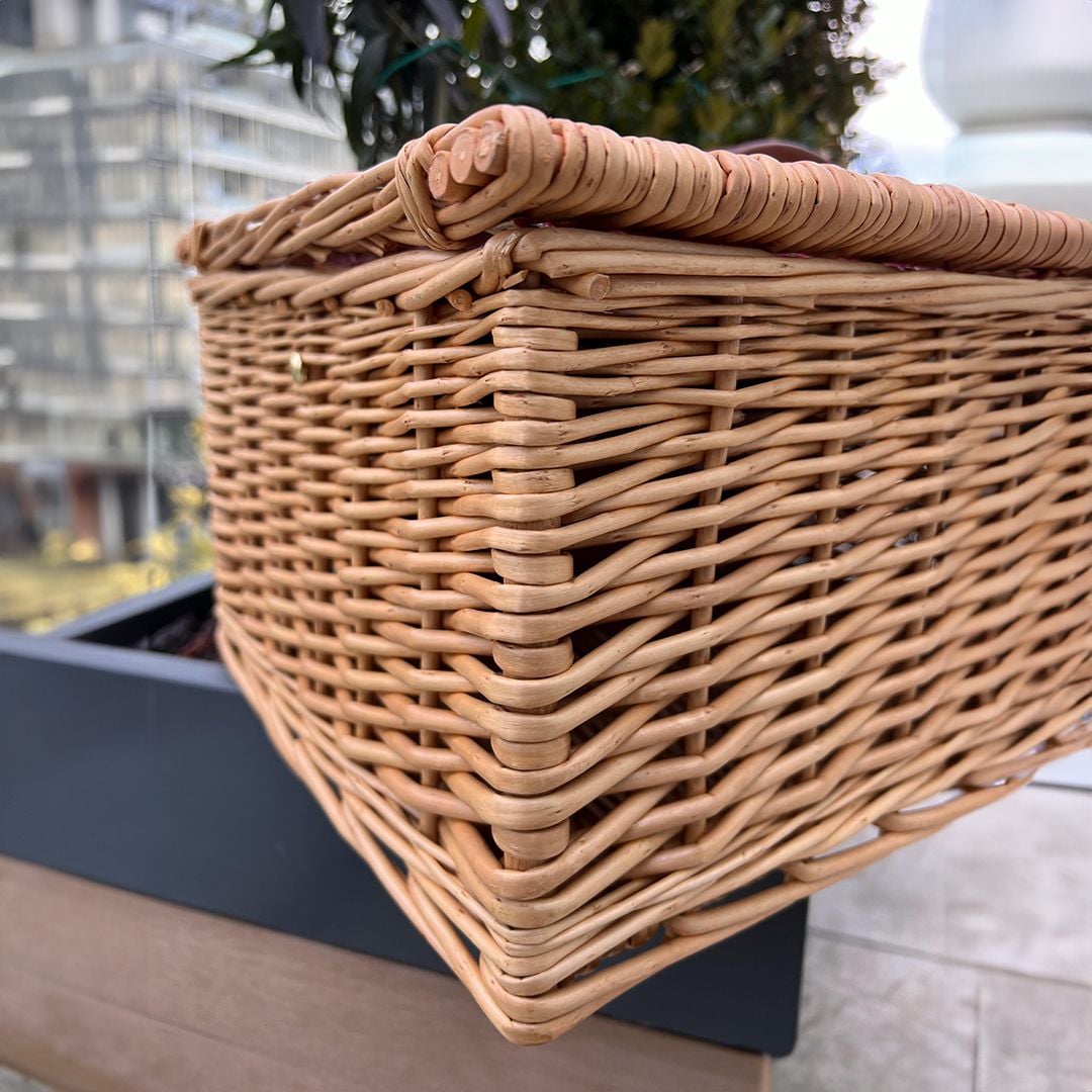 سلة النزهات المتكاملة من الراتان - 10