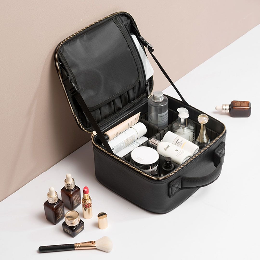 Cosmetic Storage Box With LED light Mirror product thumbnail 2