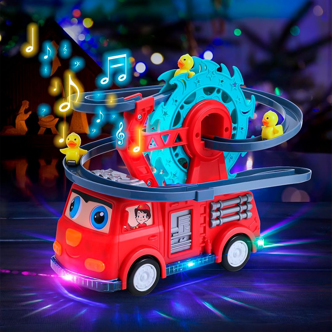 لعبة سيارة الإطفاء مع البطات للأطفال - 15