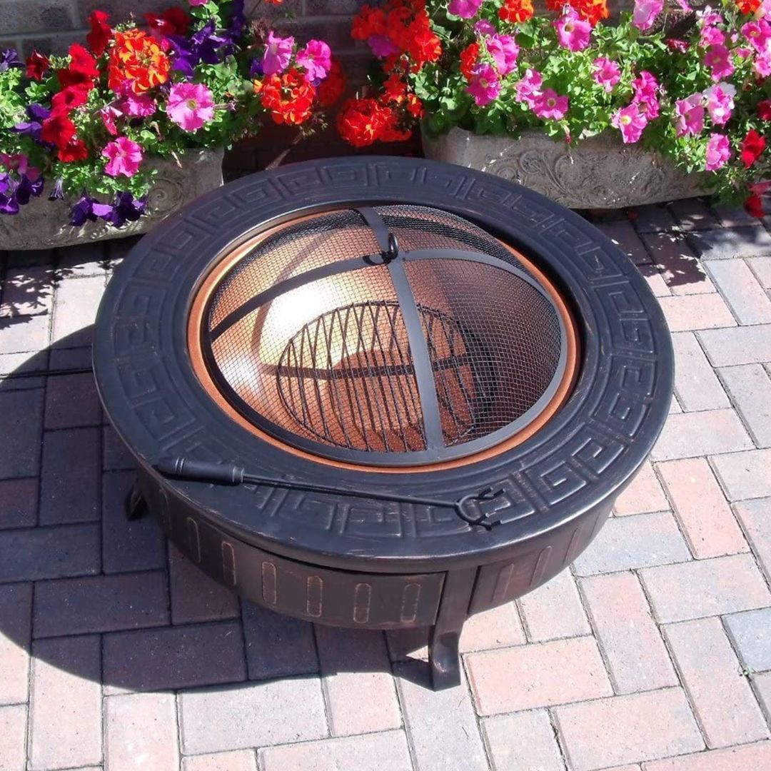 3 in 1 Fire Pit Brazier Round BBQ product thumbnail 14