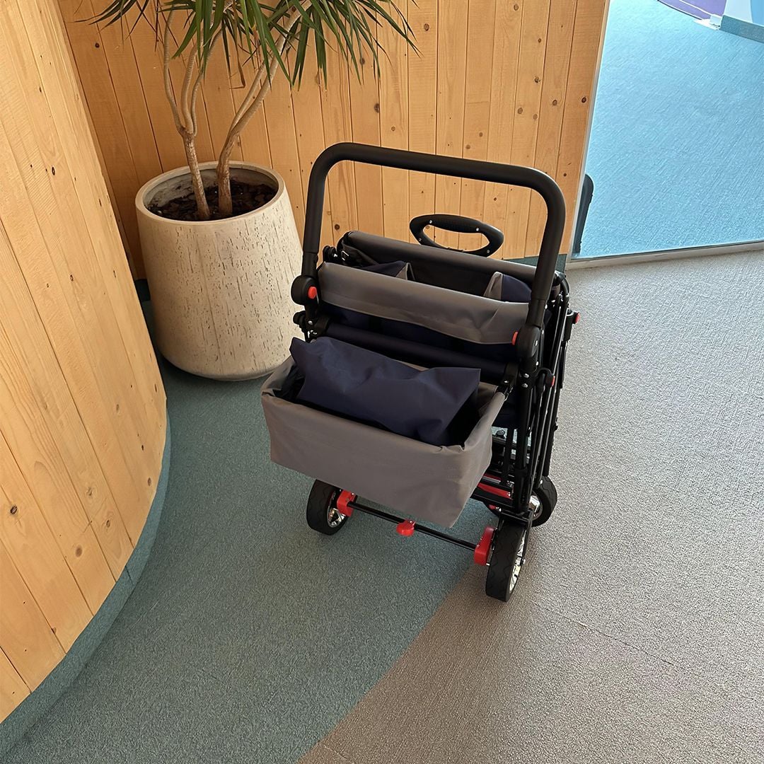 عربة تخييم مع مظلة بأربع عجلات	 - 9