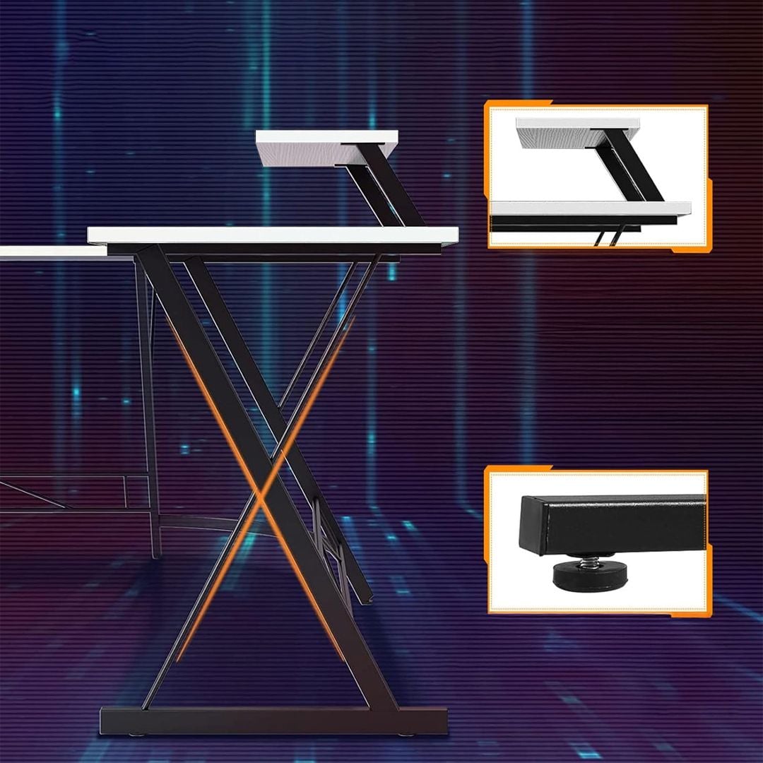 مكتب خشبي على شكل حرف L - 9