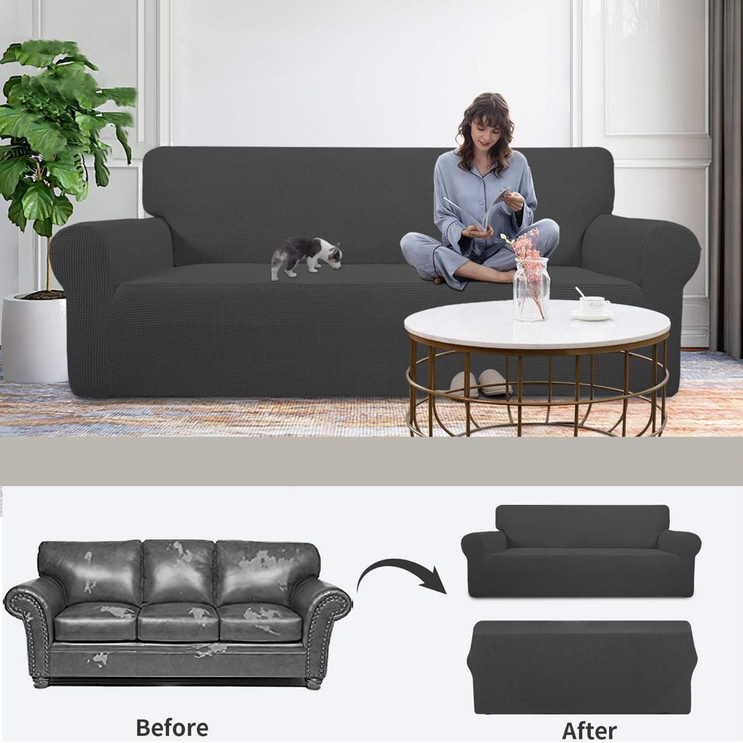 غطاء الكنب المطاطي-4 مقاعد - 10