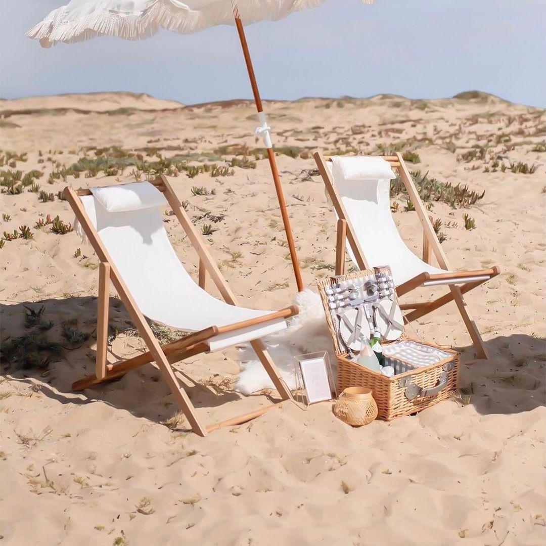 كرسي استرخاء خشبي خارجي - 11