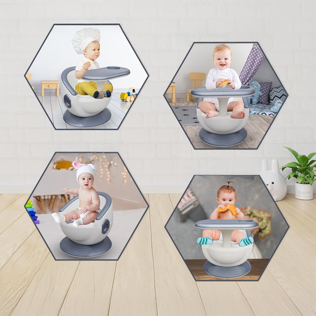 كرسي طعام للأطفال بقاعدة ثابتة - 14