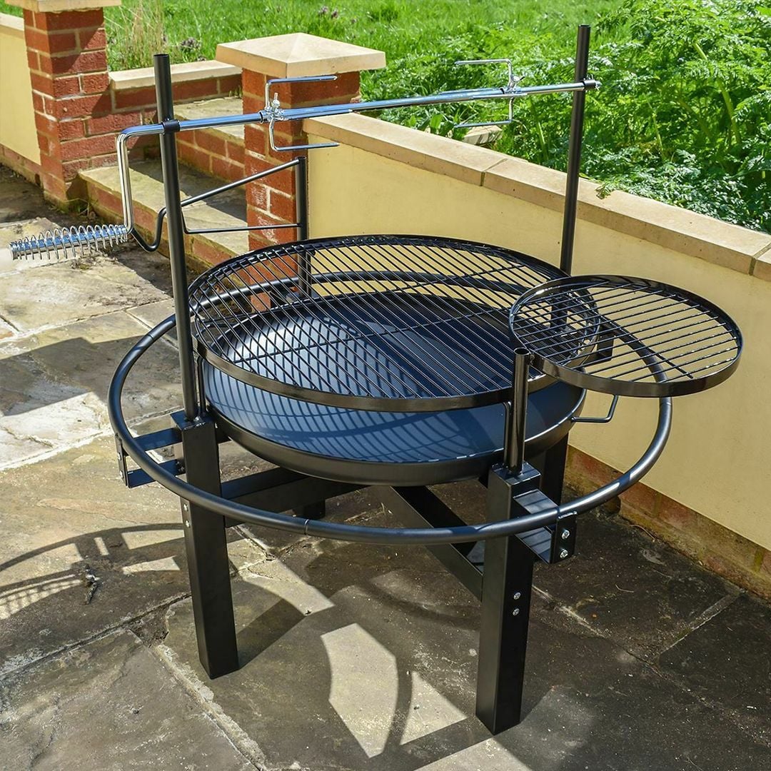 Wood Fire Pit And BBQ Charcoal Grill product thumbnail 4