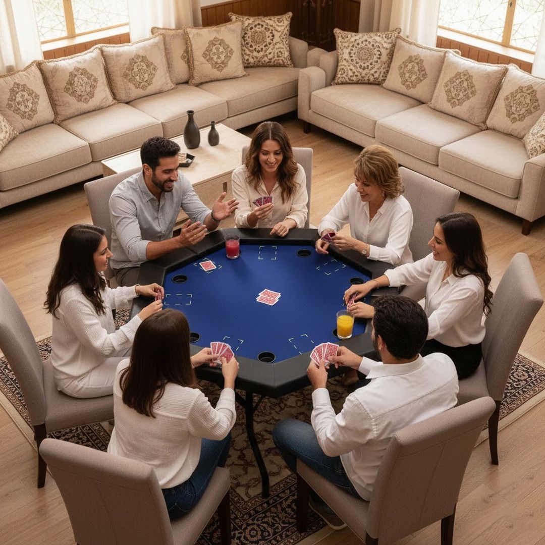 Foldable Card Game Table for Home & Gatherings - 2