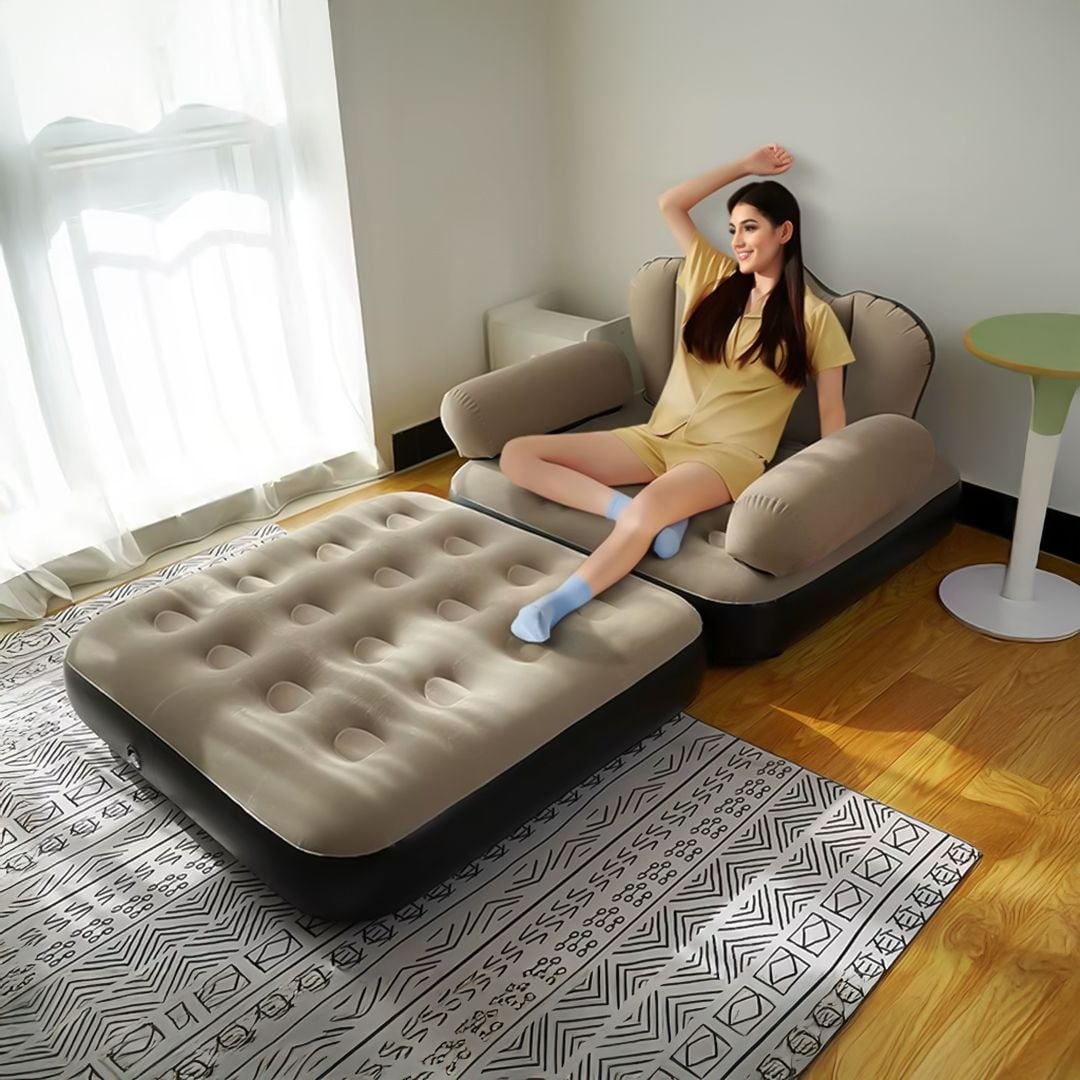 سرير وصوفا فردية قابلة للنفخ - 13