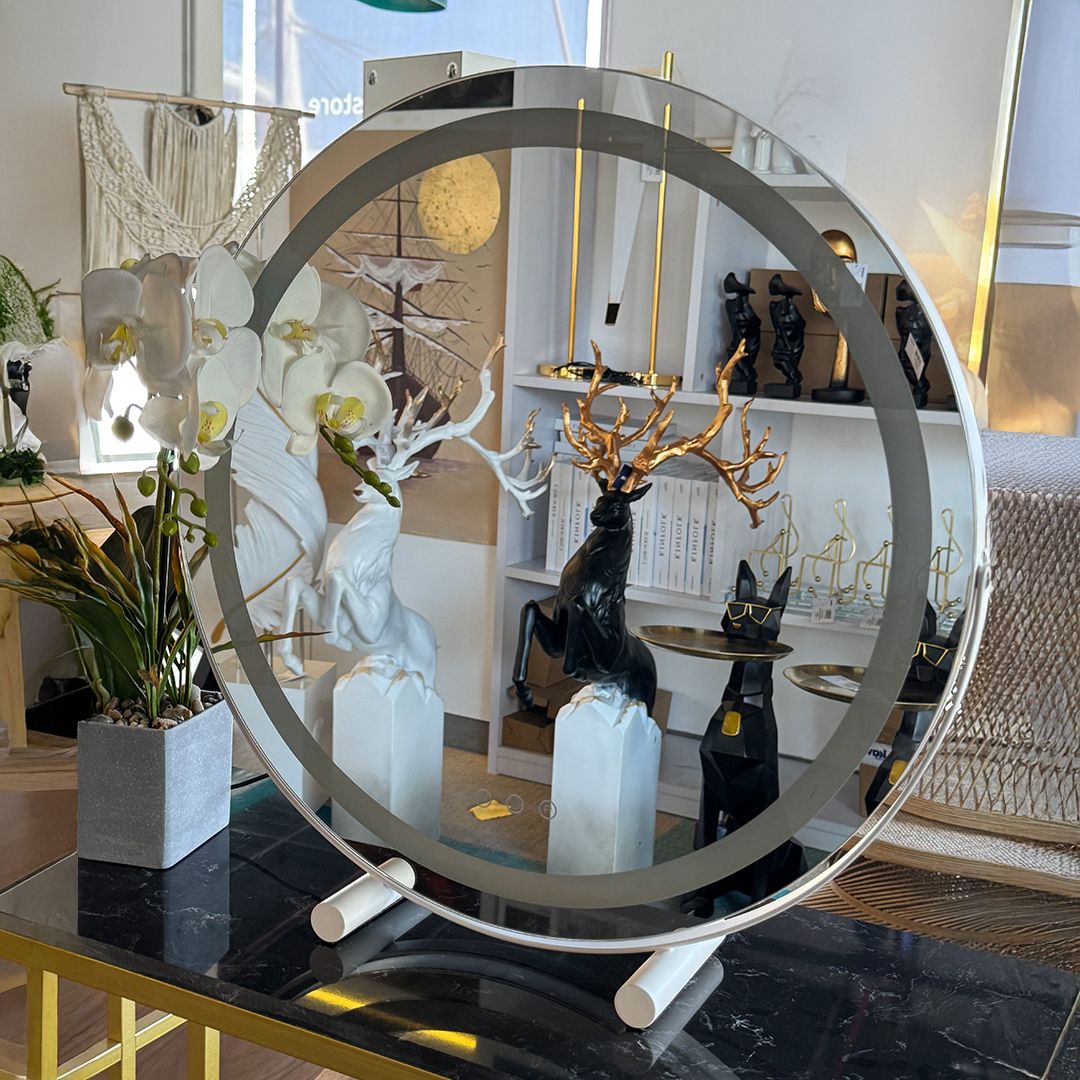 مرآة مكياج دائرية مضيئة - 15