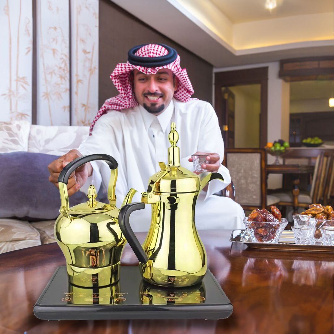 طقم دلة شاي و قهوة كهربائية - 9