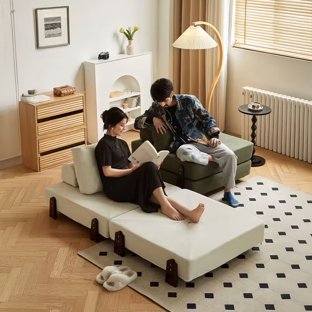 كرسي و سرير أرضي بأرجل خشبية - 4