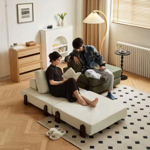 كرسي و سرير أرضي بأرجل خشبية - 5