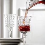 طقم تقديم كريستال مع ستاند للكؤوس - 8