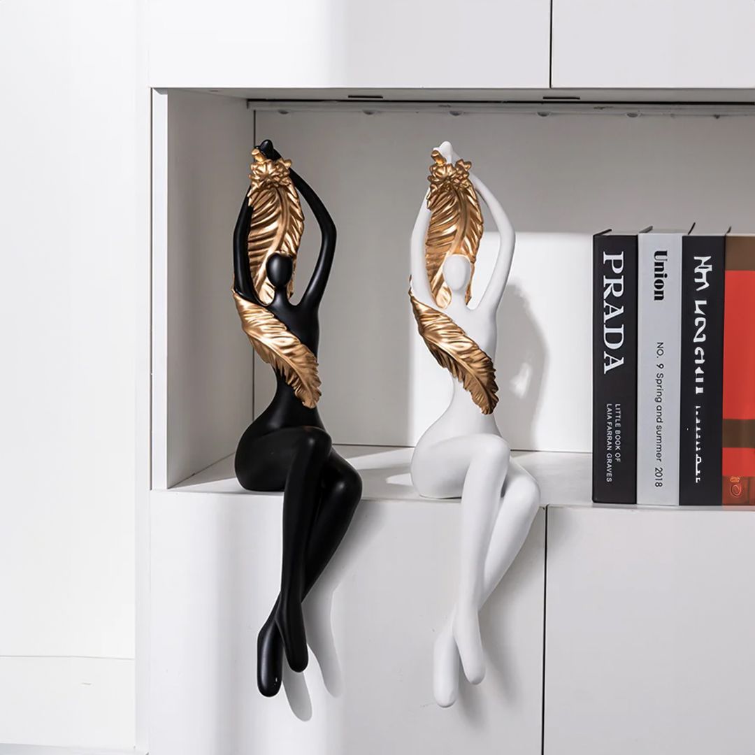 Abstract Dancing Figurines With Feather product thumbnail 3