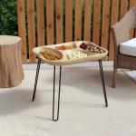 طاولة خشبية لتقديم المكسرات - 1