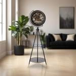 ساعة أرضية بتصميم تروس فني فاخر - 5