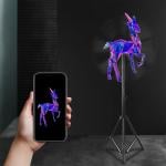 جهاز عرض هولوجرام 52 سم مع ستاند