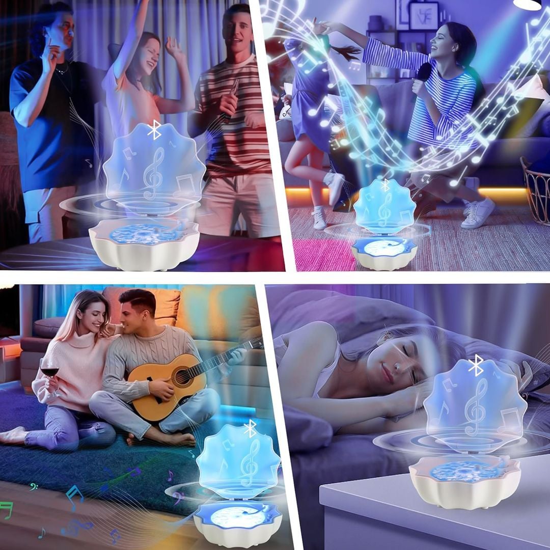 سبيكر  وبروجيكتور على شكل محار - 12