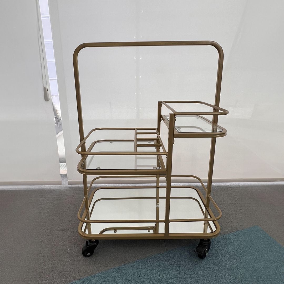 Metal hospitality trolley with wheels product thumbnail 16