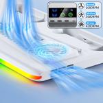 قاعدة تبريد و شحن بإضاءة RGB لجهاز PS5 - 6