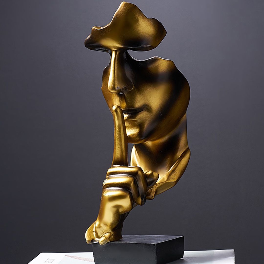 Silence is Gold Thinker Statue product thumbnail 6
