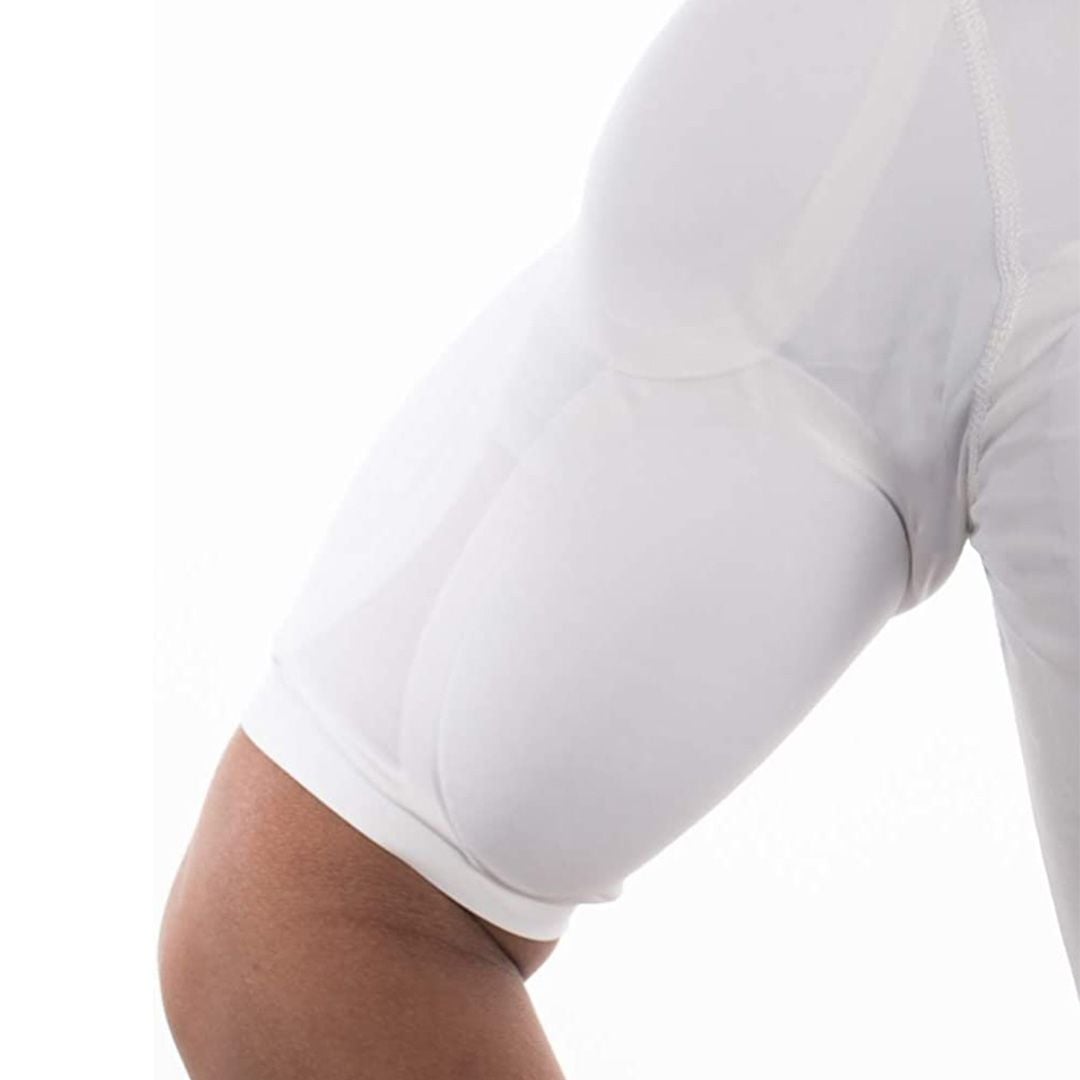 بلوزة بعضلات وهمية للرجال نصف كم - 9