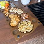 لوح تقديم خشبي فاخر للتسالي والضيافة من روح - 17