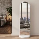 مرآة طولية مع رفوف تخزين خلفية مدمجة - 9