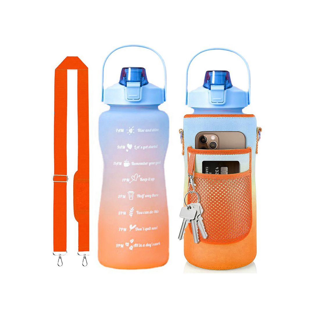 زجاجة ماء 2 لتر مع حمالة كتف - 9