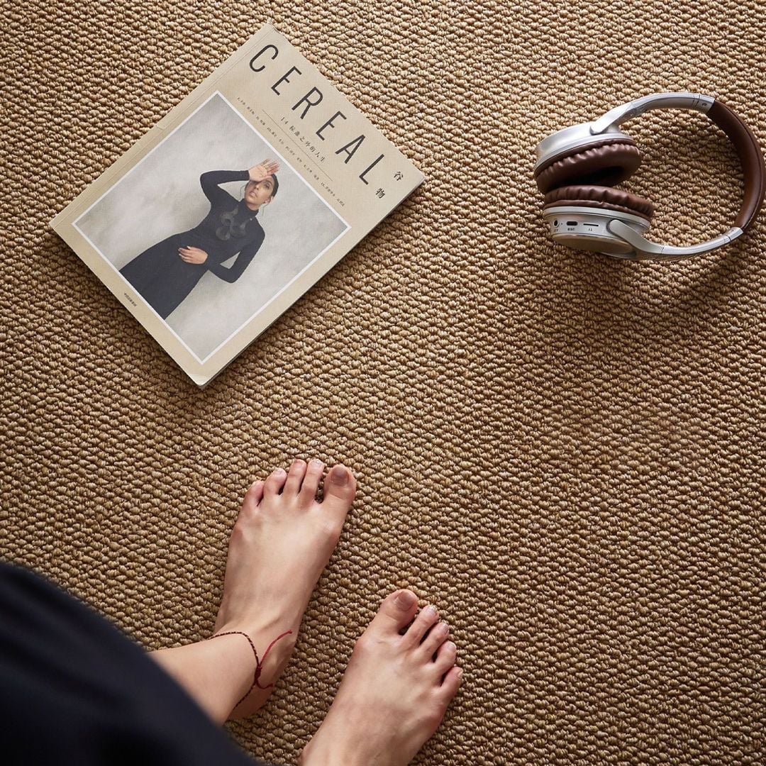 سجادة أرضية بخيوط مجدولة متناسقة - 8